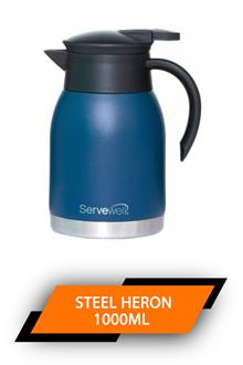 Servewell Vacuum Jug Steel Heron 1000ml